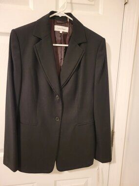 NWT Calvin Klein Black Suit Jacket Blazer Size 8